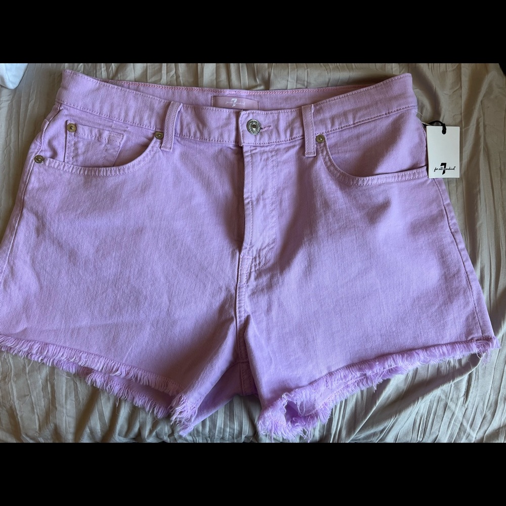 Women’s Lavender Jean Shorts